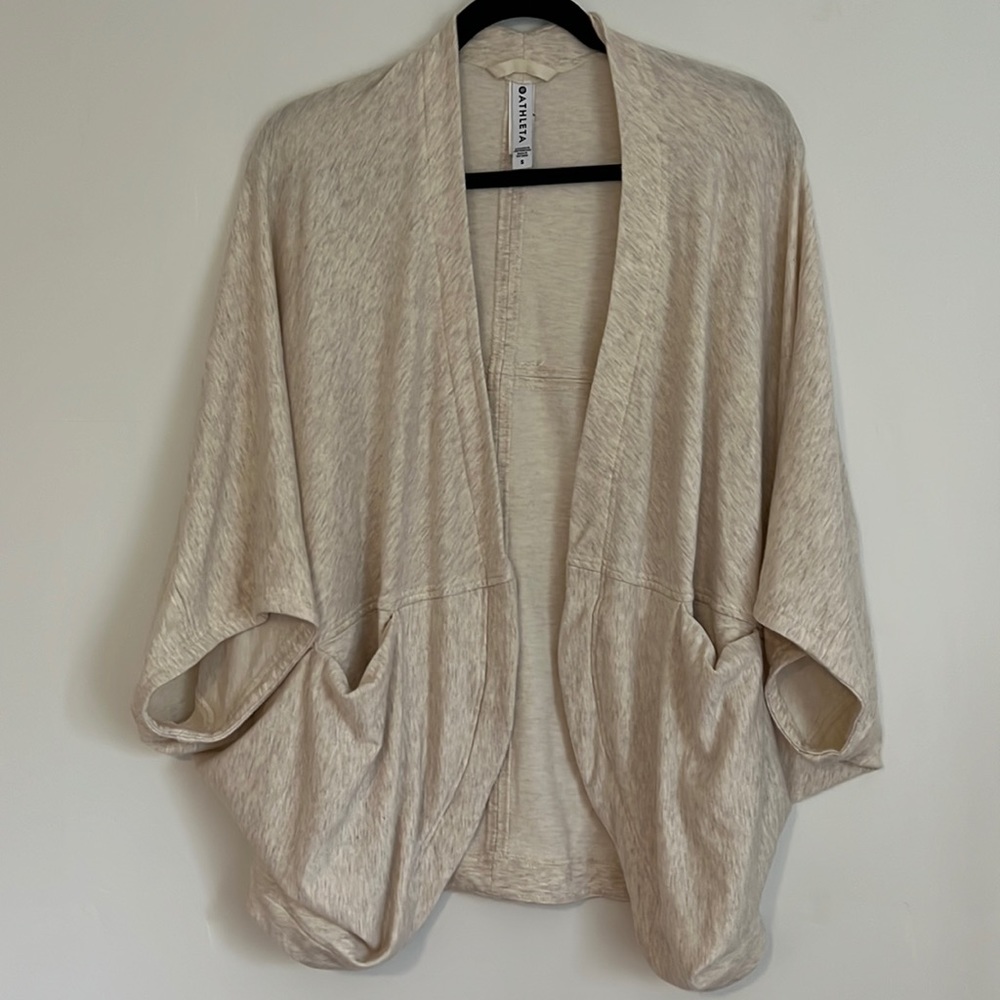 Athleta cream kimono jacket